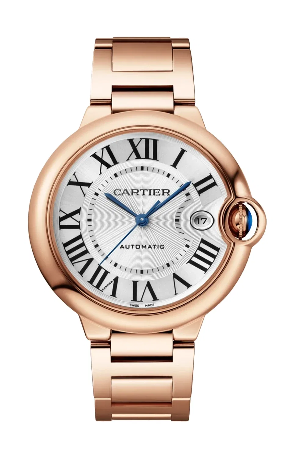 BALLON BLEU DE CARTIER 40 ММ, АВТОМАТИЧЕСКИЕ, РОЗОВОЕ ЗОЛОТО - WGBB0039, золотой
