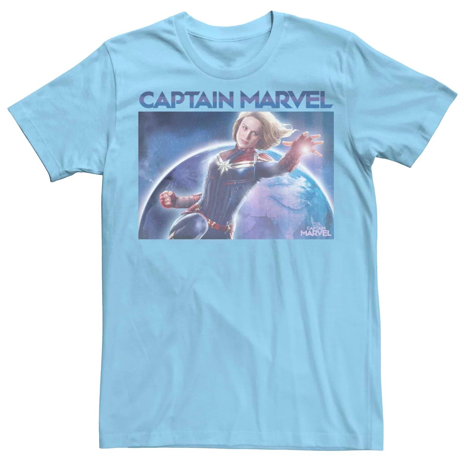 

Мужская футболка с плакатом «Капитан Marvel World Space» Licensed Character