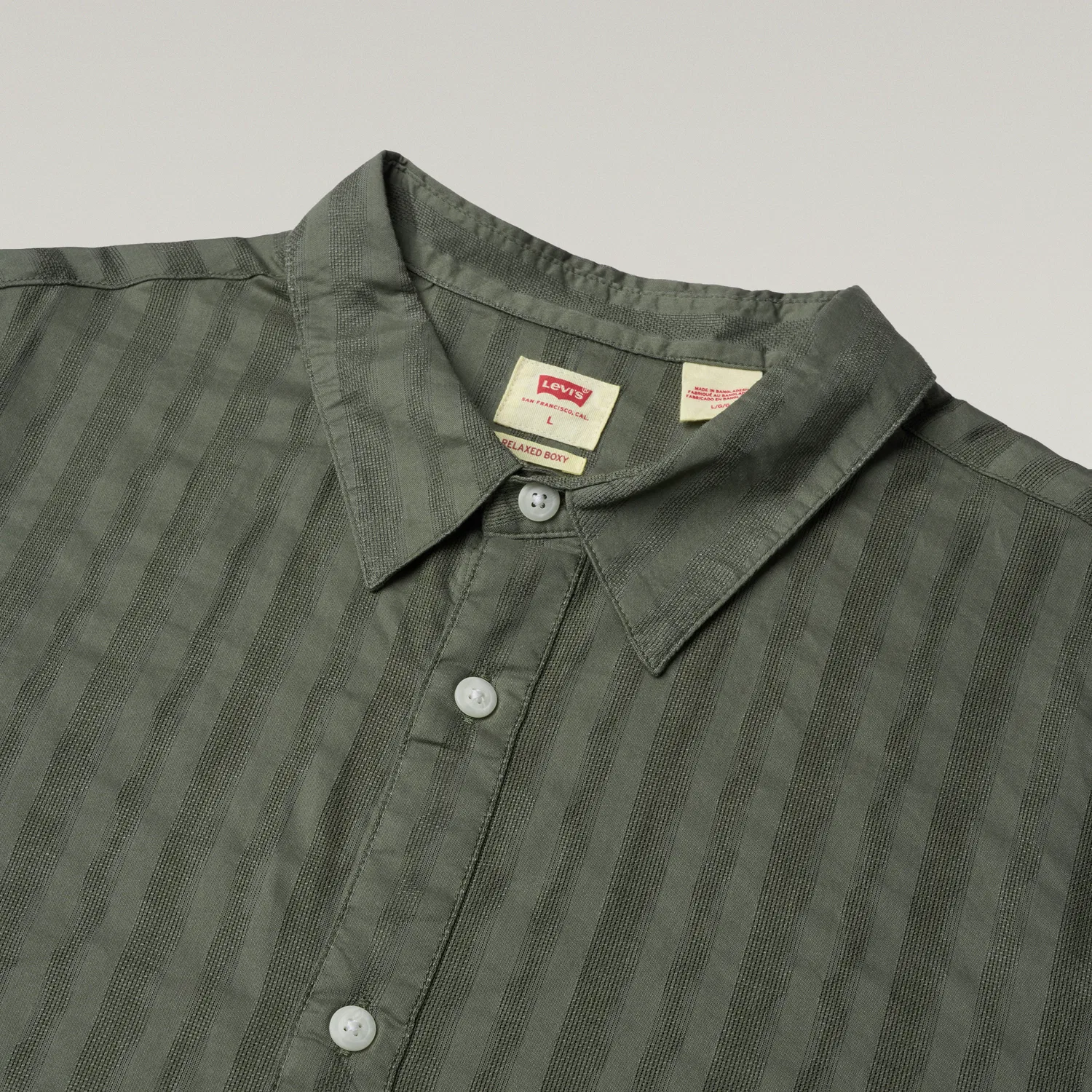 Рубашка мужская Green Pointed Collar Moderate Levis — фото 4