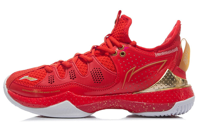 

Кроссовки LINING Battle Halberd Badminton Shoes Women's Low-top Flame Red