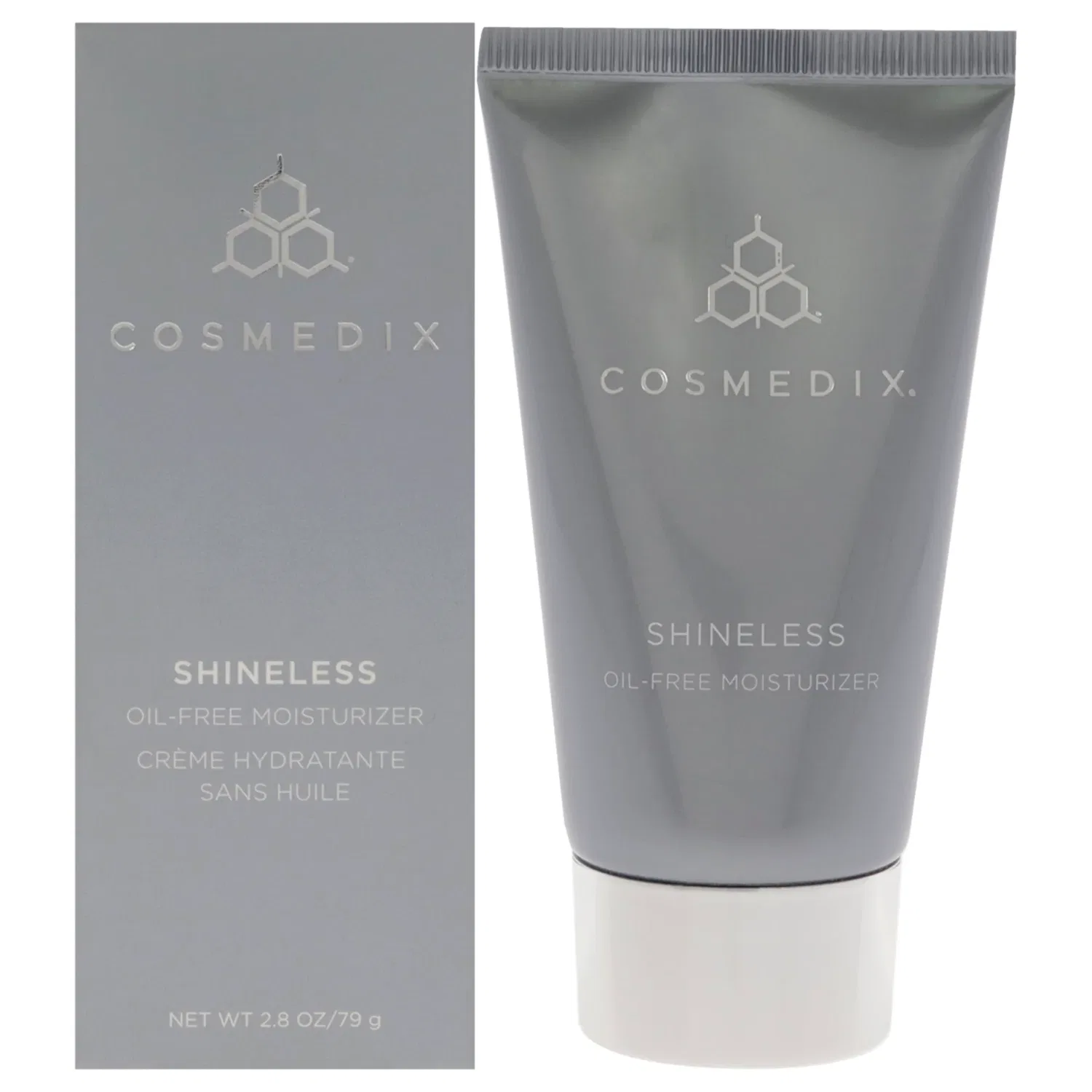 Увлажняющий крем без жирного блеска Shineless Oil-Free Moisturizer от Cosmedix для мужчин и женщин - 72 г (2,8 унции), прозрачный/прозрачный