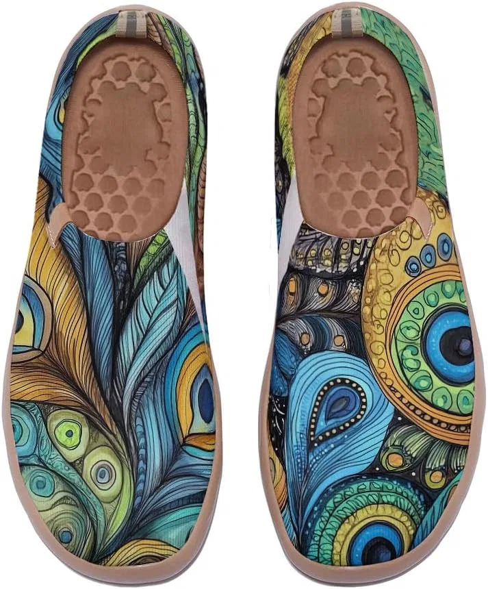 Мокасины мужские Arch Support Slip-On Loafers Abstract Stylish-012 Streetsavour