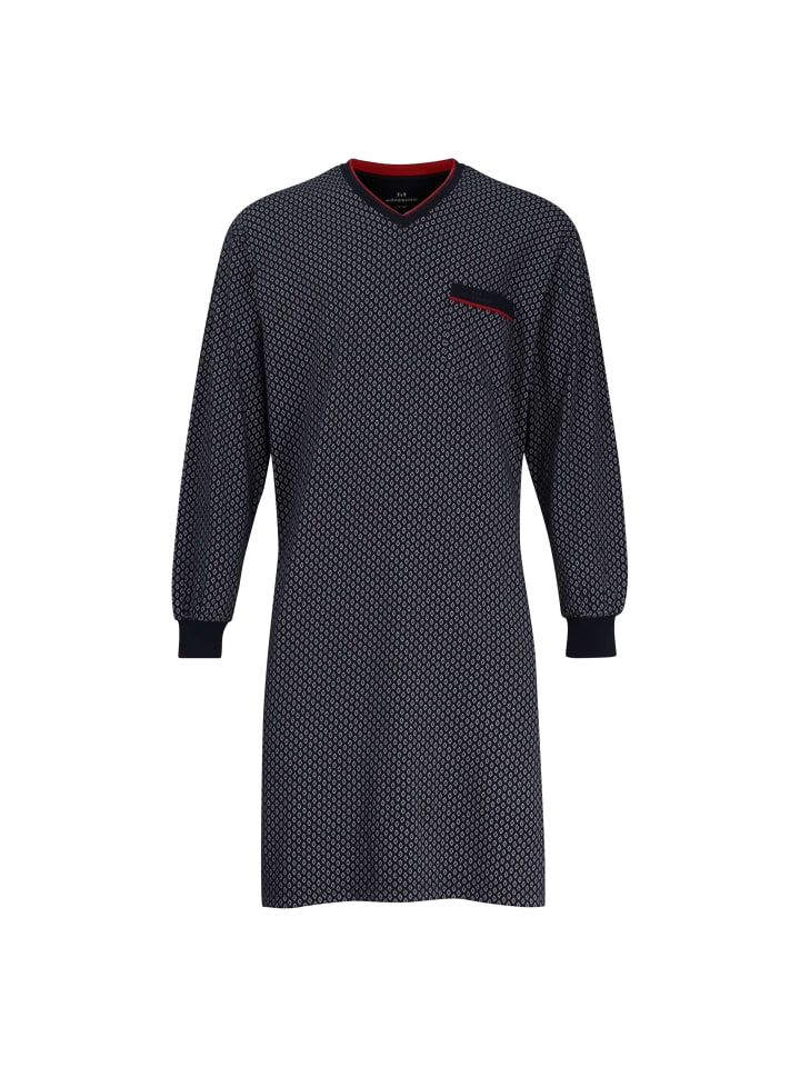 

Ночная рубашка Manhattan темно-синего цвета по всей поверхности Götzburg