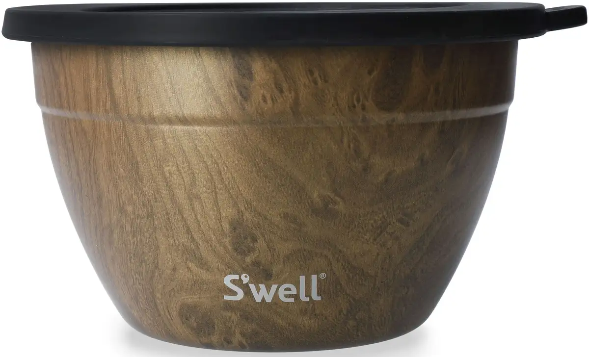 

Салатница S'well "S'well Onyx Salad Bowl Kit, 1,9 л", 3 предмета, изготовлена ​​из нержавеющей стали, технология Therma-S'well, внешняя оболочка с вакуумной изоляцией 21х12 см, цвет Teakholz