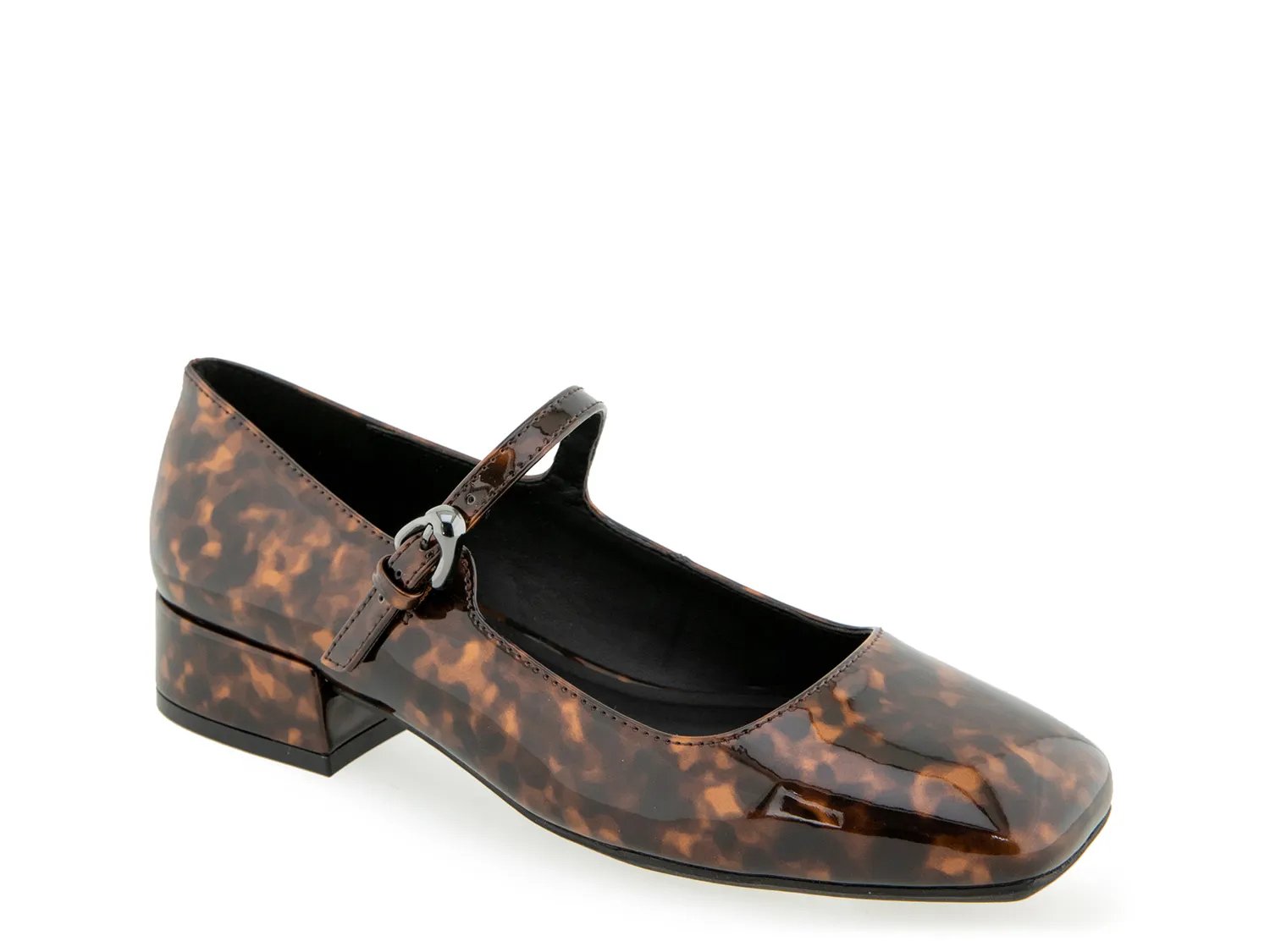 Туфли Aerosoles Isannah Mary Jane Pump, Dark Brown Tortoise Shell Patent