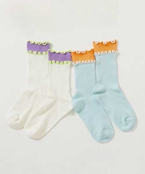Носки 2 пары неоновые Mellow Rib Socks devirock