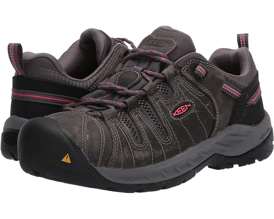 

Кроссовки KEEN Utility Flint II (Steel Toe), цвет Magnet/Rose