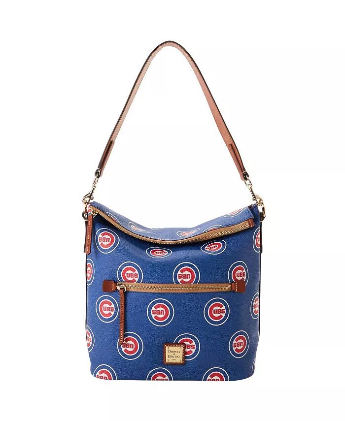 

Женская большая сумка в спортивном стиле с монограммой Chicago Cubs Dooney & Bourke, синий