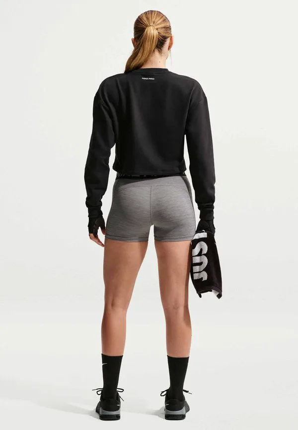 Толстовка crew Nike Performance, Black/Metallic Silver/(White) — фото 2