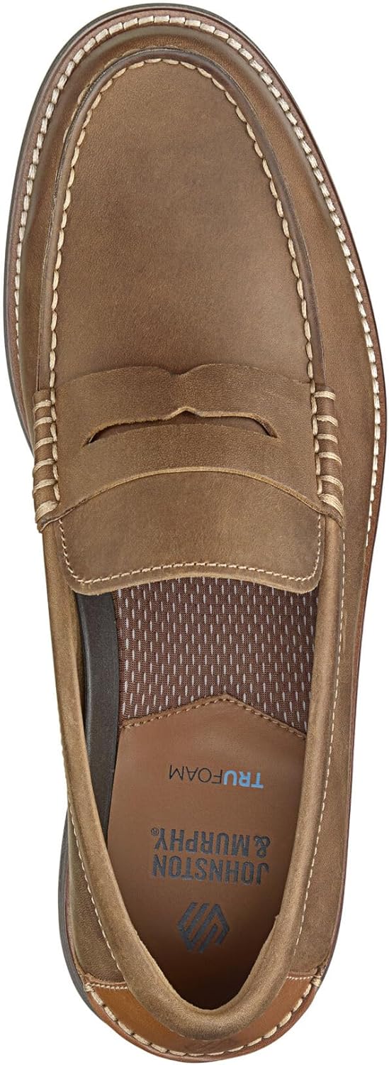 Мужские слипоны Johnston Murphy Upton Penny Loafer для повседневной и официальной носки Johnston & Murphy, коричневый — фото 2