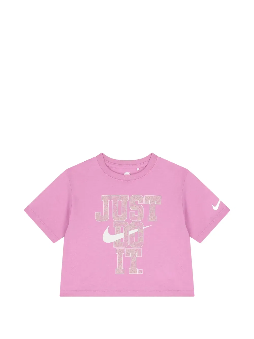 Комплект из топа и шортов с цветочным принтом Nike Kids, розовый — фото 3