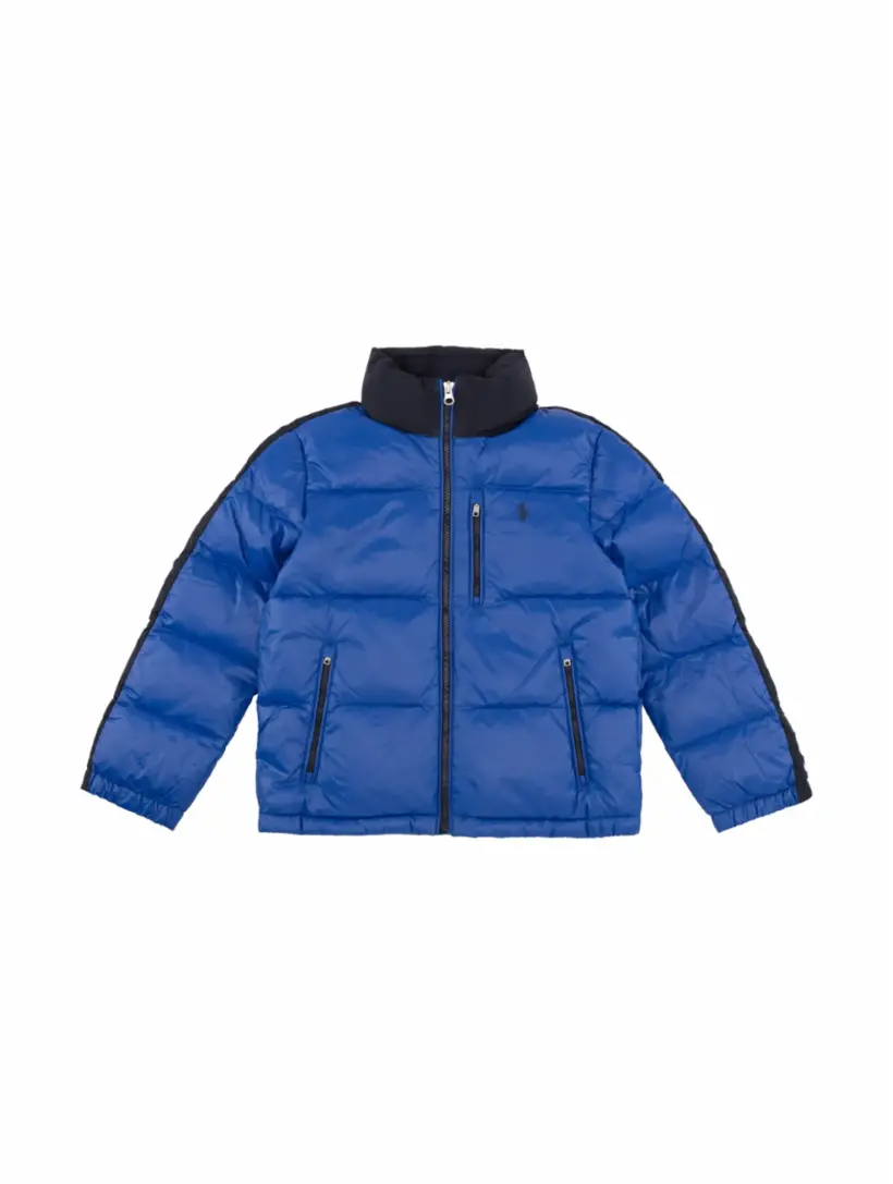 

Стеганая куртка с логотипом Ralph Lauren, тёмно-синий