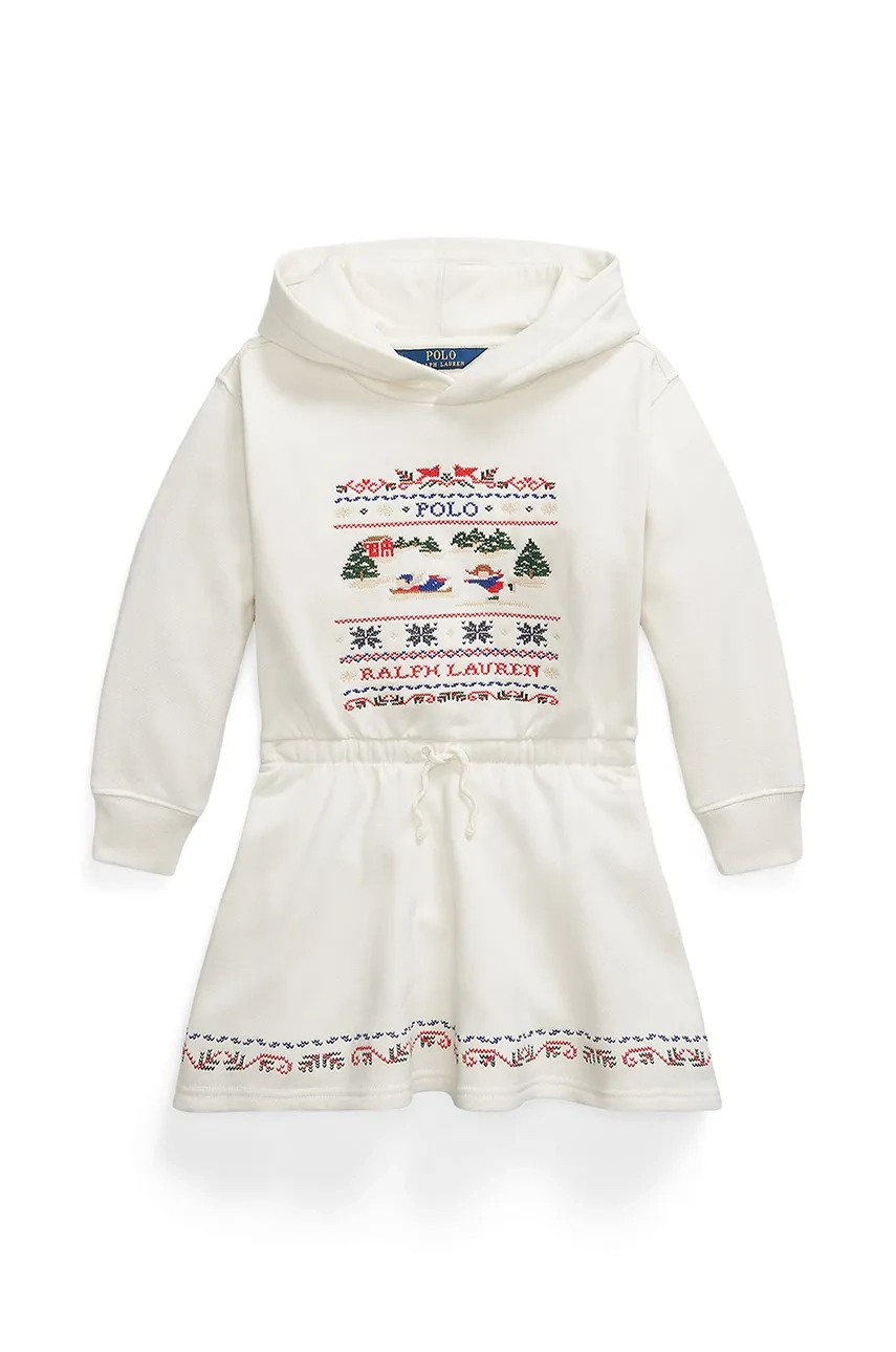 

Платье маленькой девочки Polo Ralph Lauren, белый
