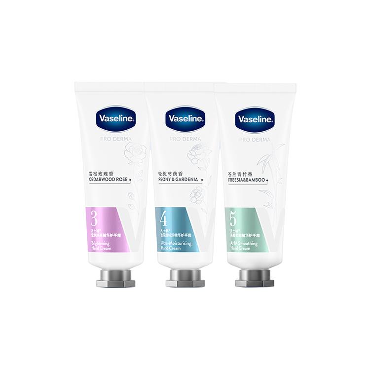 Увлажняющий крем для рук Aromatic Repairing Brightening 40g+40g Vaseline, three-piece set: cedar rose hand cream 40g+light gardenia scent hand cream 40g+green bamboo scent hand cream 40g
