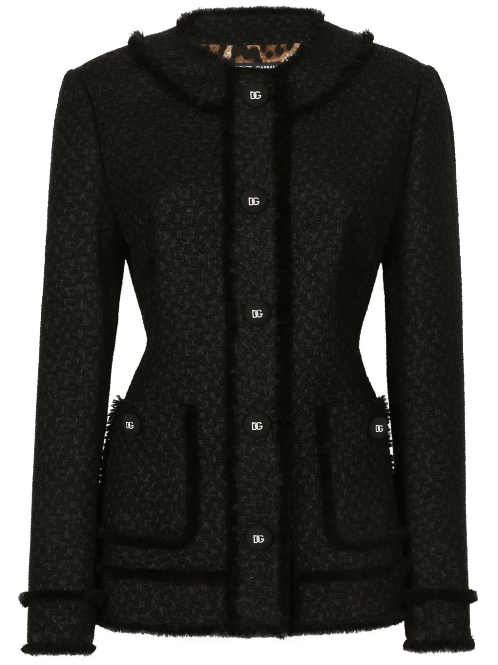 Жакет с логотипом Dolce & Gabbana, черный