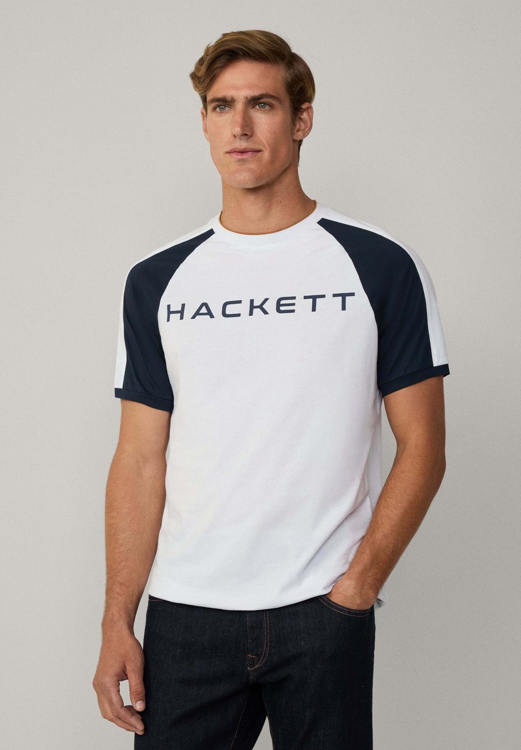 

Футболка с принтом Hackett London, белый