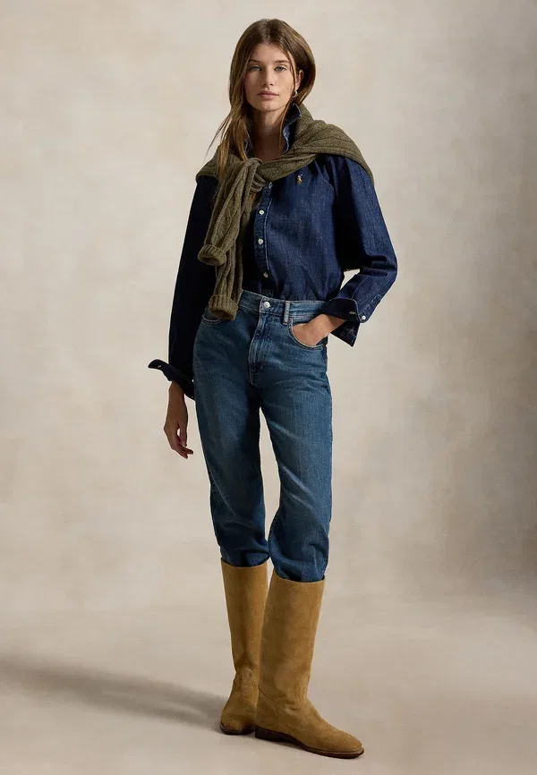 Рубашка джинсовая хлопковая Polo Ralph Lauren, tofty wash — фото 2