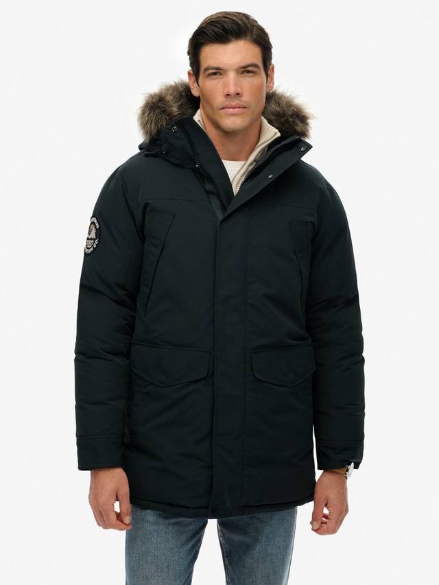 Эверест парка с искусственным мехом Superdry, Cedar Dark Green — фото 4