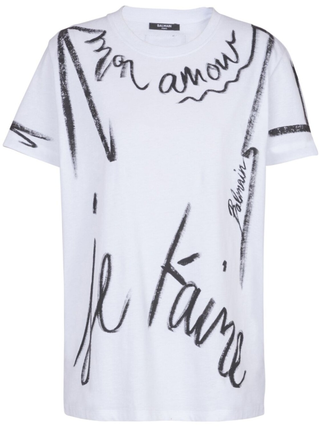 

Balmain футболка с принтом Je T'Aime, белый