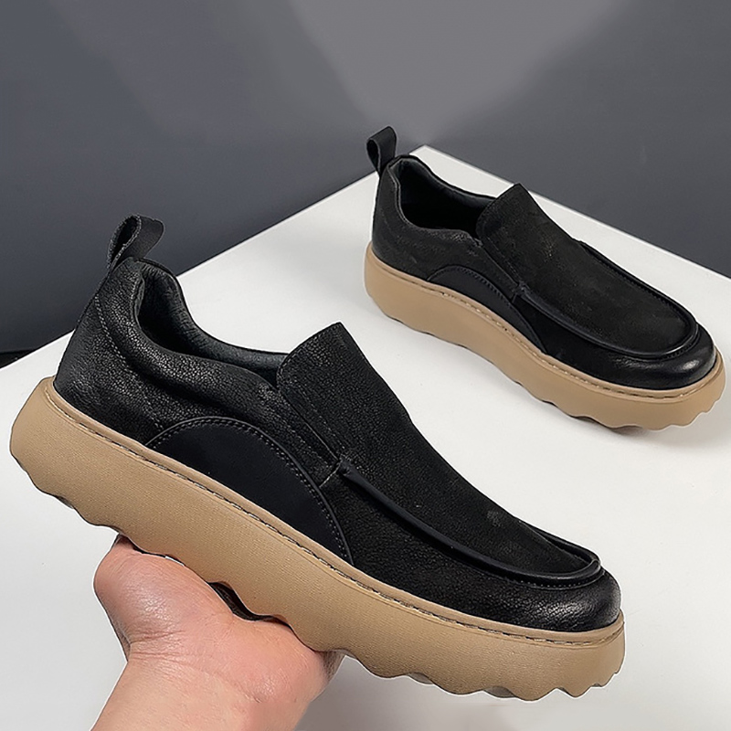 Devanro Мужские повседневные кроссовки Low Top черные, цвет Black — фото 4