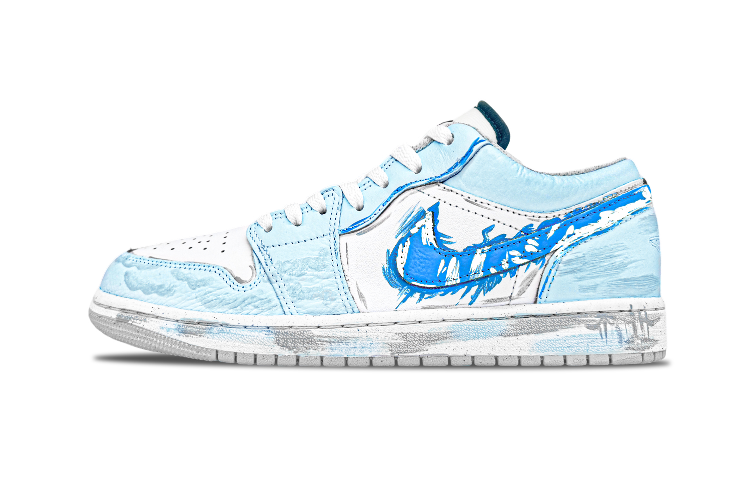 

Баскетбольные кроссовки Air 1 Low Top Vintage, мужские, цвет Glacier Blue Jordan, Glacier Blue