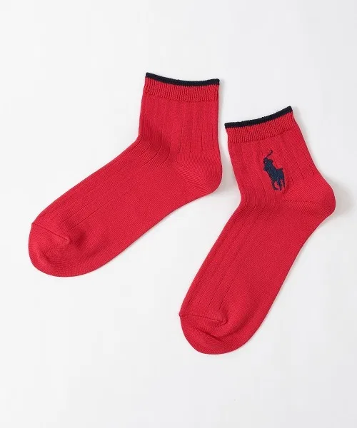 Носки короткие POLO RALPH LAUREN с логотипом, красные