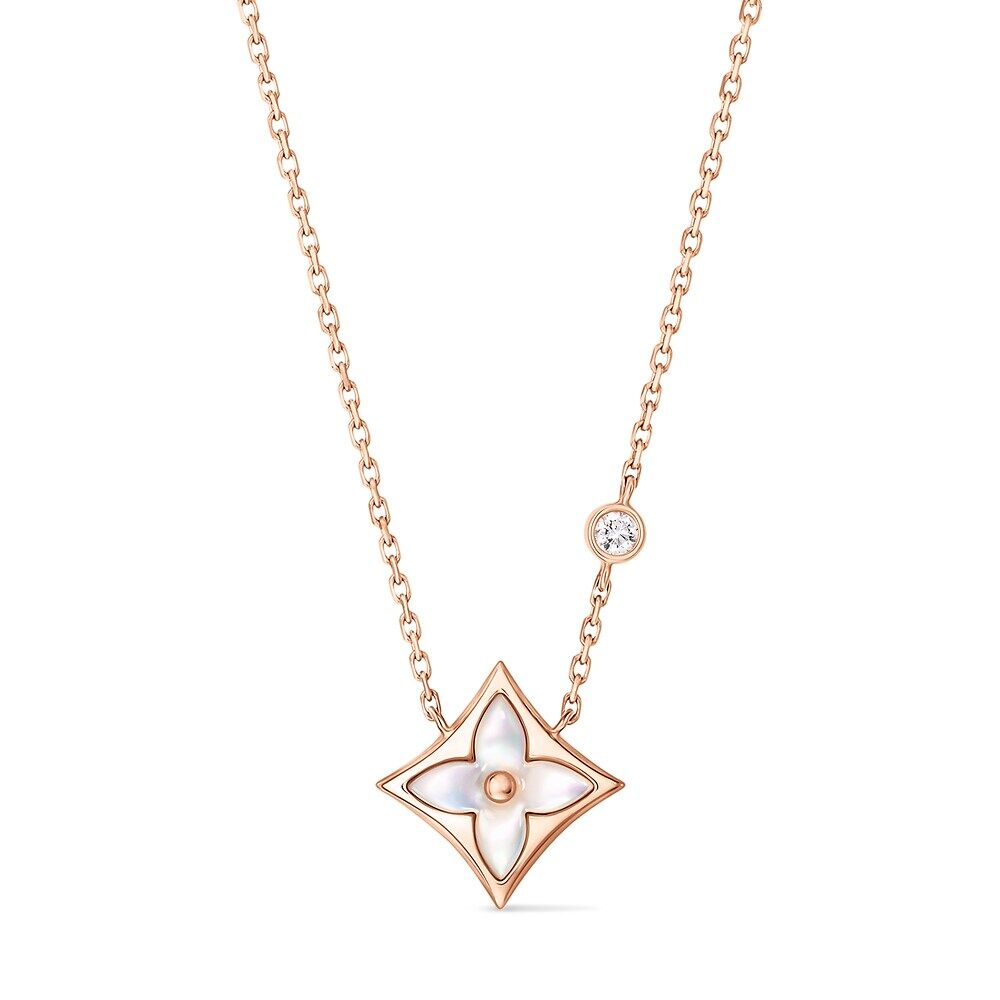 

Подвеска Color Blossom BB Star, розовое золото, белый перламутр и бриллиант Louis Vuitton, розовый