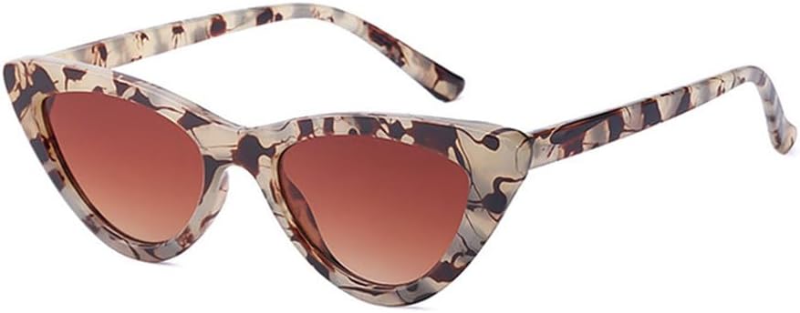 

Солнцезащитные очки UV400 - маленькие, «кошачий глаз», леопардовый принт, синий, розовый, для женщин и мужчин, для бега и занятий спортом на открытом воздухе UYPTK, Amber Tea Gradient