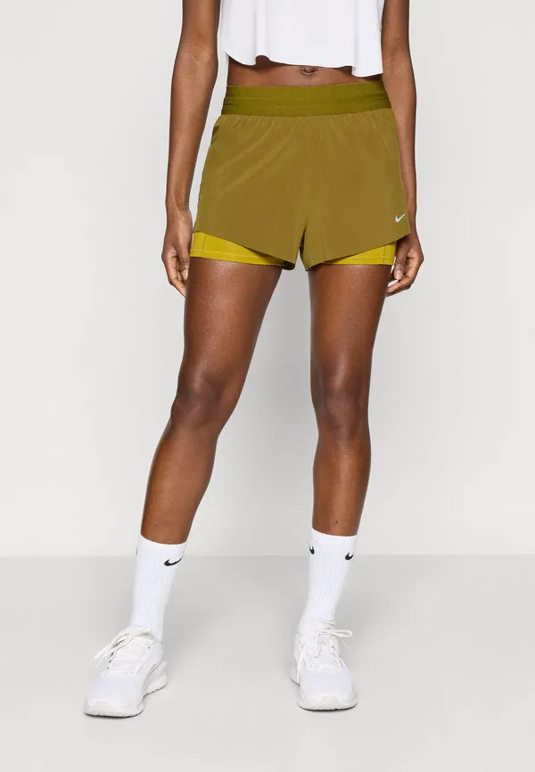 Шорты swift 2-в-1 Nike Performance, Olive Flak/Peat Moss/Reflective Silver-Coloured