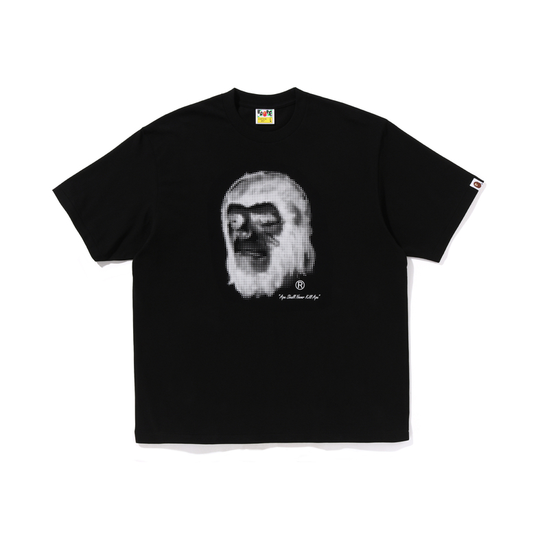 

Футболка Bape Pixel Comic Ape Head, свободный крой A BATHING APE, Black BKX