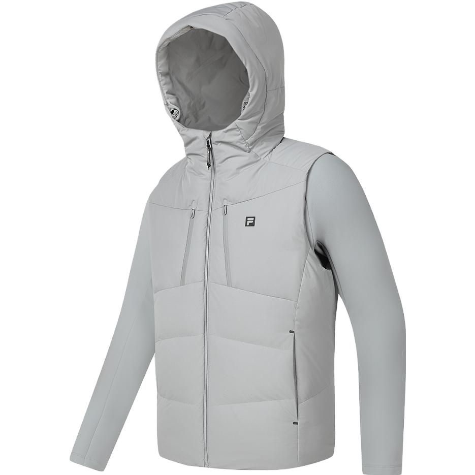 

FILA Мужская пуховая куртка пыльный туманный серый, Dusty Mist Gray