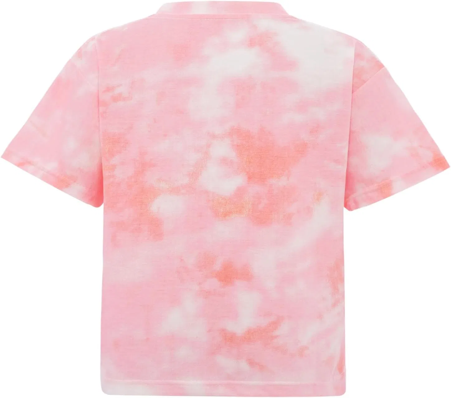 Детская футболка с tie-dye принтом Ocealan, розовый — фото 4