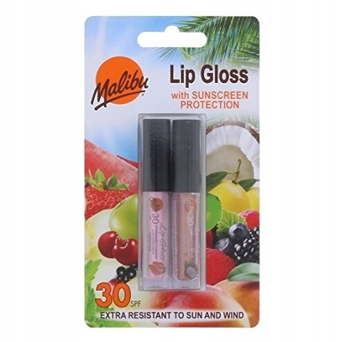 

Блеск для губ SPF30, 2 шт. Malibu, Lip Gloss