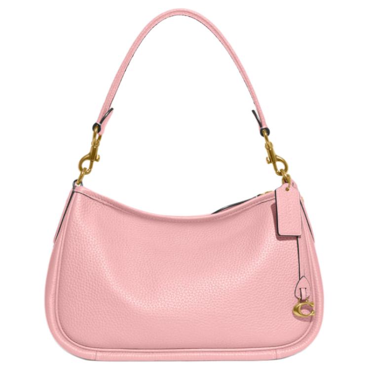

Сумка через плечо Coach из мягкой зернистой кожи, большая женская сумка розовая