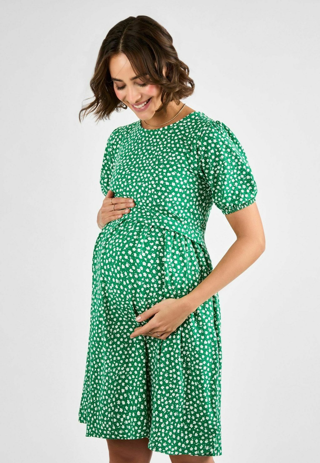 

Платье из джерси MATERNITY FIT - DOUBLE LAYER NURSING JoJo Maman Bébé, зеленый