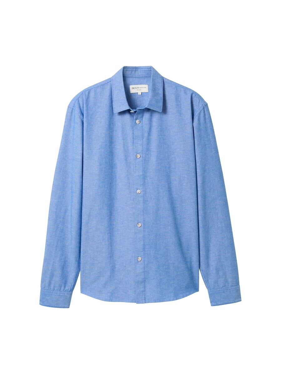 

Повседневная рубашка TOM TAILOR DENIM Comfort fit Button Up Shirt, светло-синий