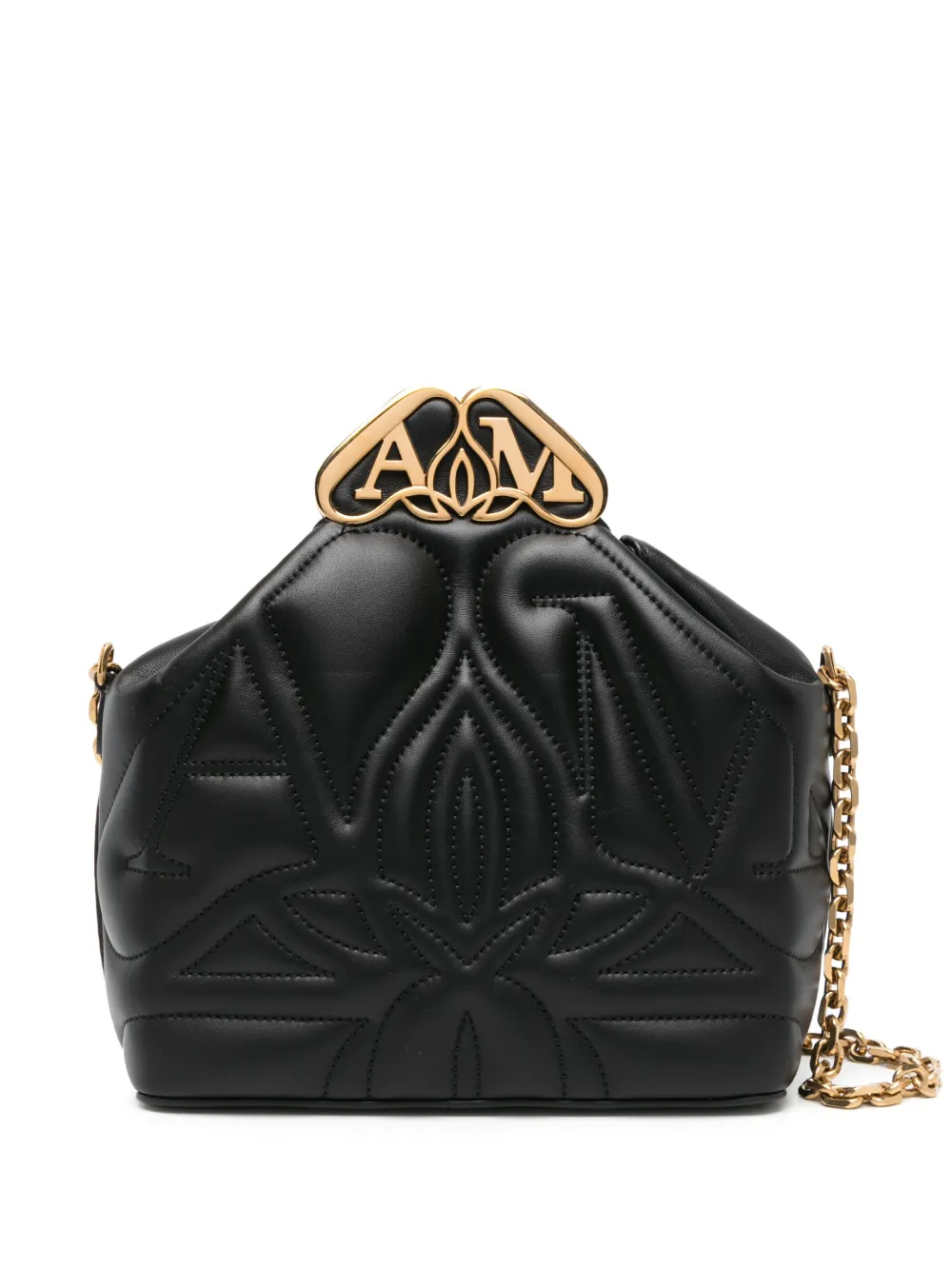 

Сумка через плечо The Seal Box Alexander McQueen, черный
