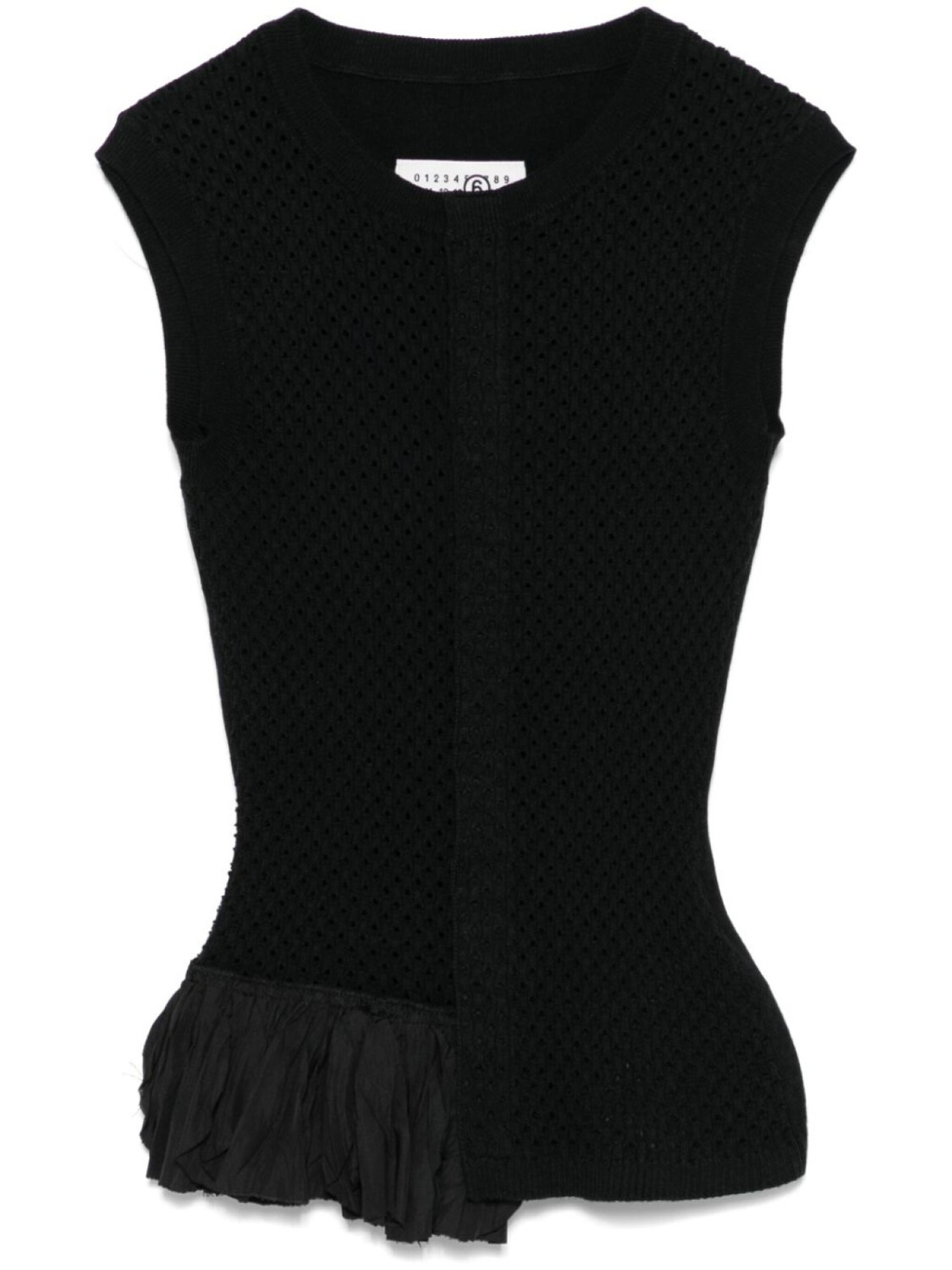 

MM6 Maison Margiela трикотажный топ, черный