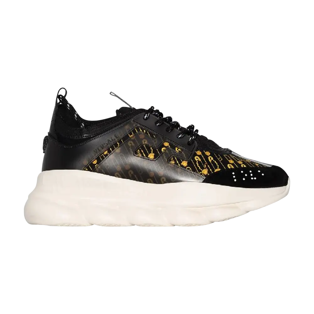 Кроссовки Versace Chain Reaction, черный