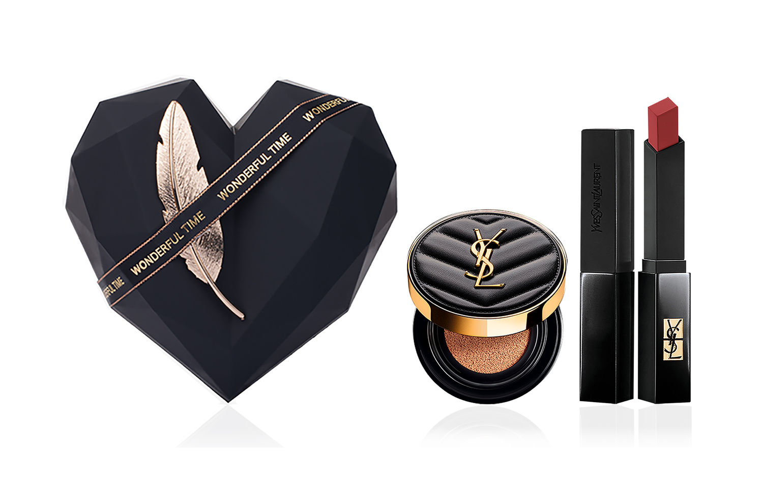 

Набор косметики для лица Luxury Pet Foundation Box с велюровым сатиновым матовым покрытием без эффекта переноса SAINT LAURENT