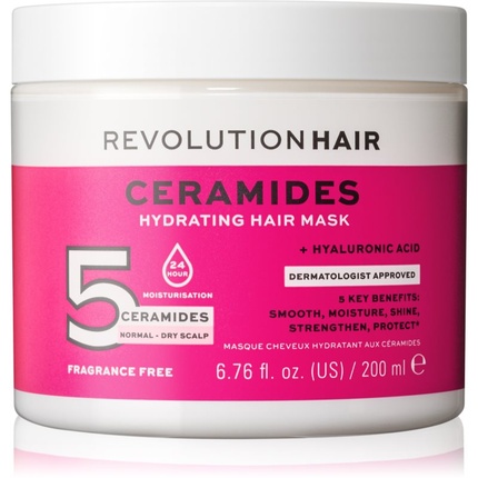 

Revolution Beauty Revolution Haircare 5 Ceramides + Hyaluronic Acid Hair Mask - 200 мл