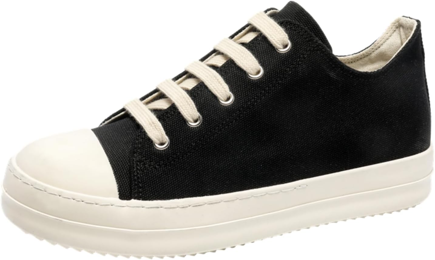 

Мужские спортивные кроссовки из парусины, модные повседневные туфли на толстой подошве- подходят для уличного стиля, повседневной носки и поездок по городу Kpdwfms, черный