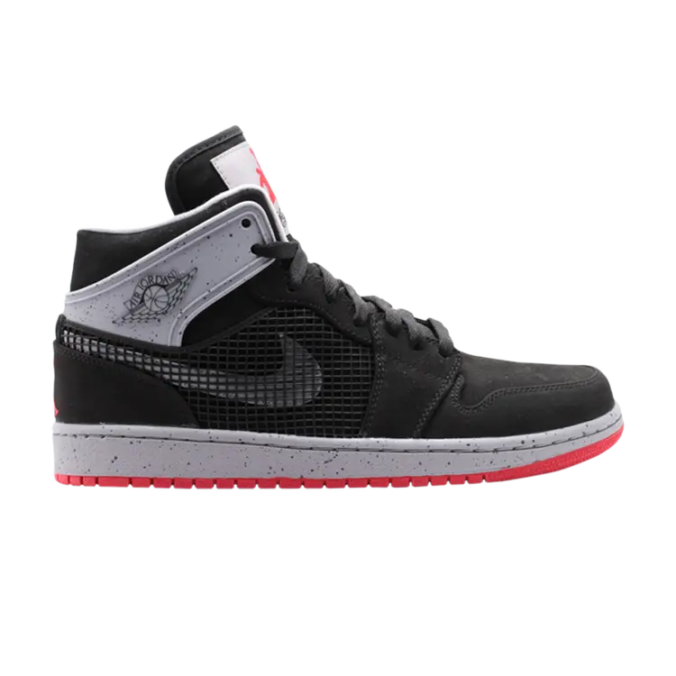

Кроссовки Air Jordan 1 Retro 89 'Black Fire Red Cement', черный