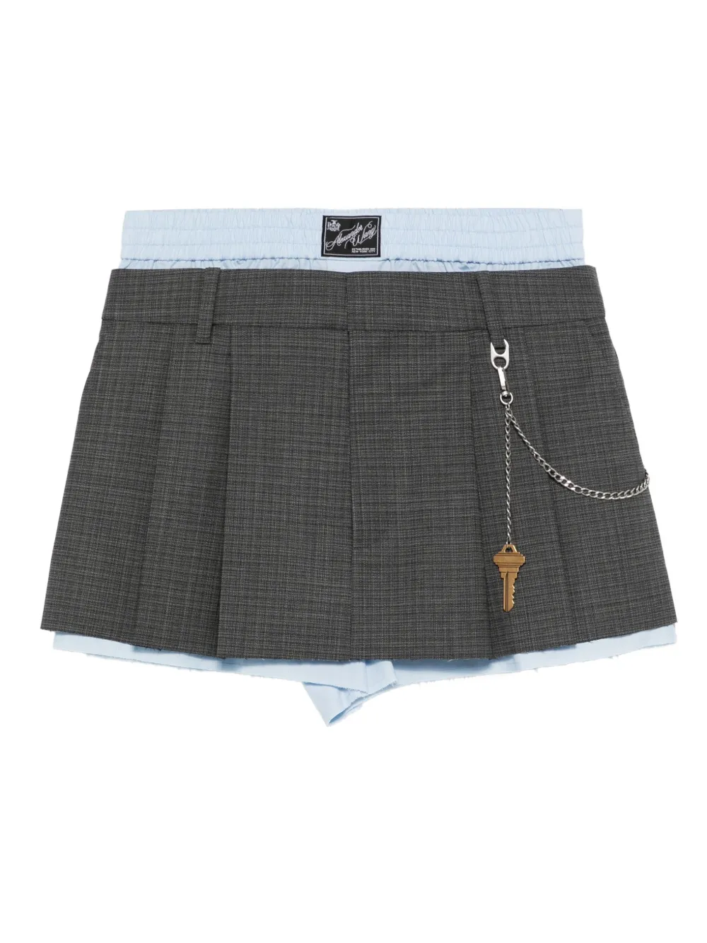 

Шорты со складками Alexander Wang, серый