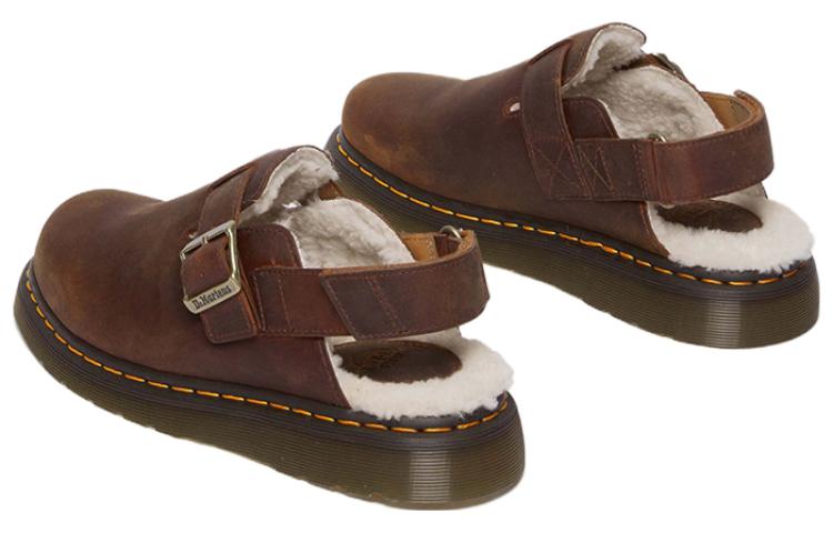 Тапочки Dr. Martens Jorge II Faux Fur Lined Slingback Mules 'Warm Tan' 31060362, коричневый — фото 4