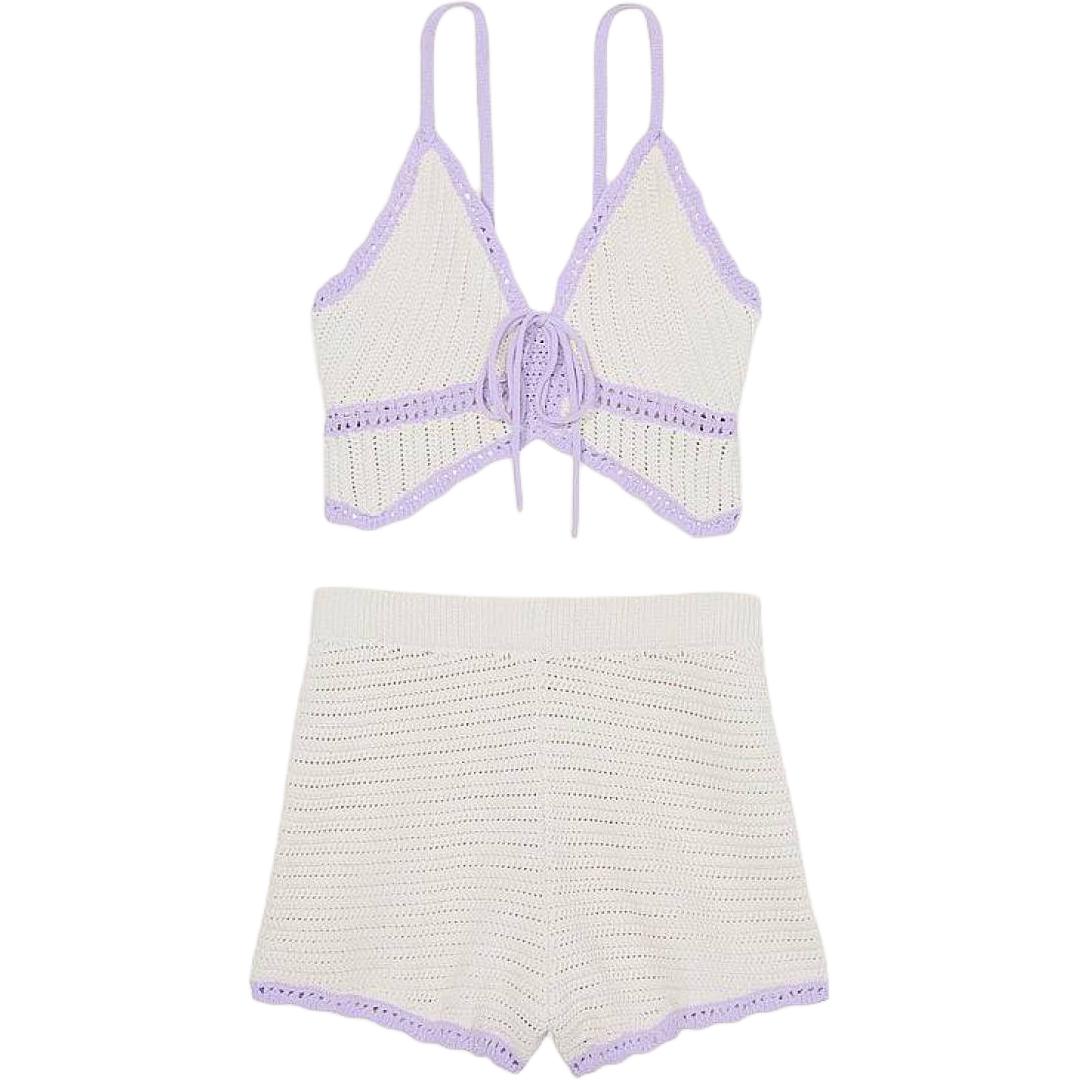

Victoria's Secret Розовый пижамный комплект Women's Ecru
