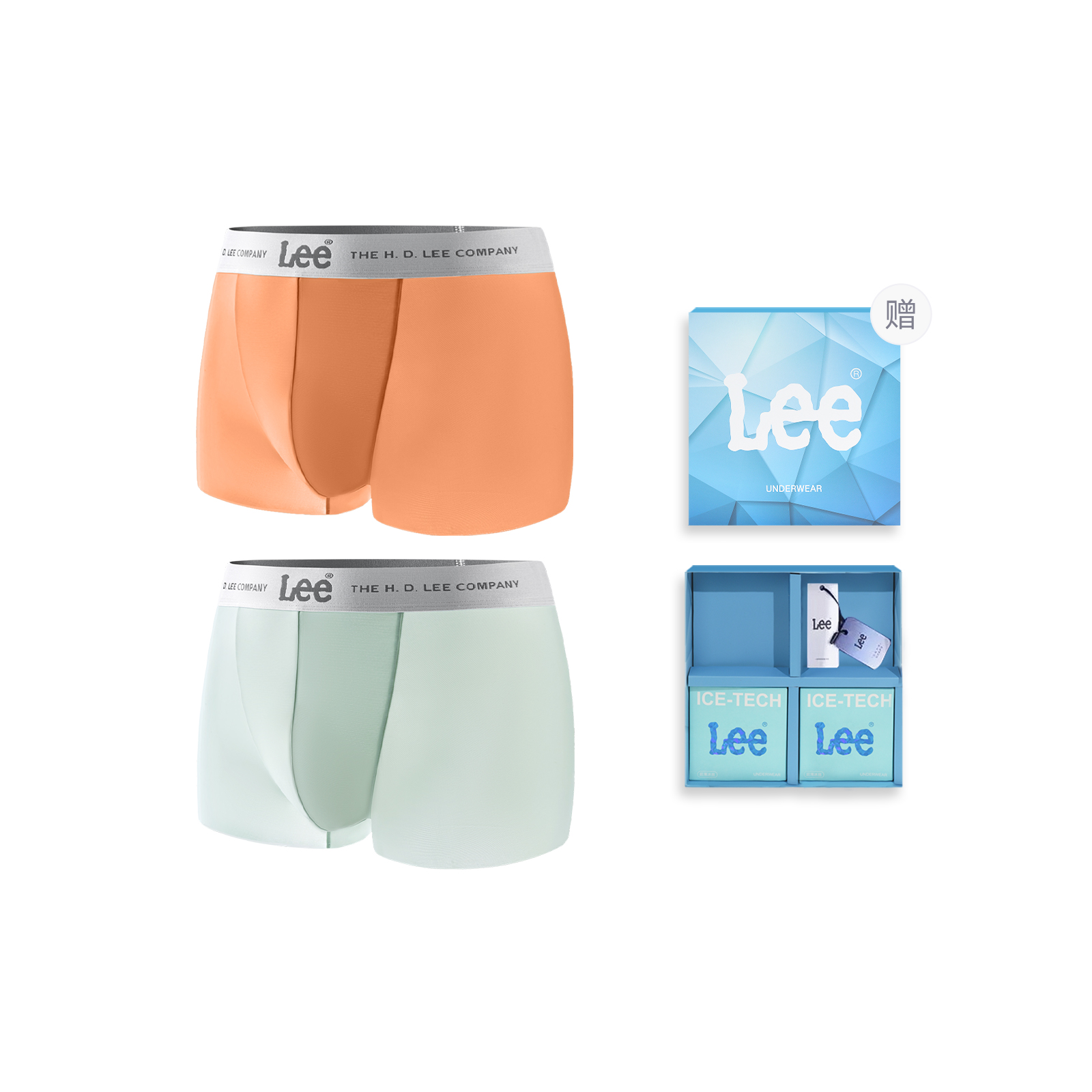 

Lee SS25 INDIGO летнее нижнее белье подарочный набор мужское 2 шт