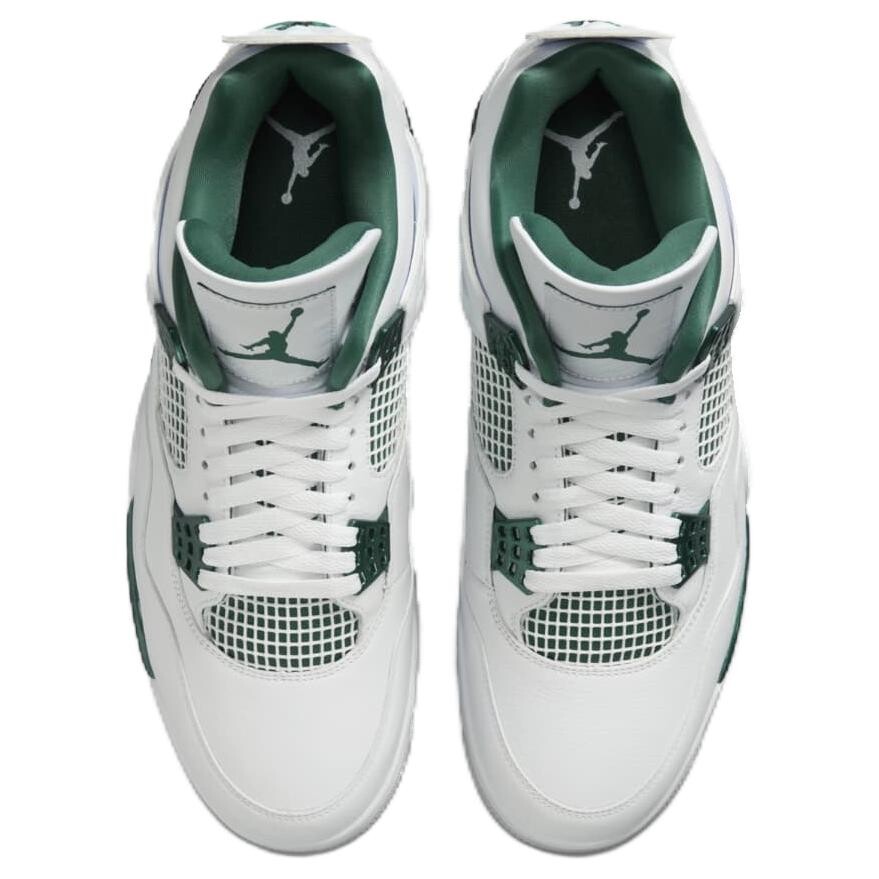Мужские баскетбольные кроссовки Jordan Air Jordan 4 Vintage, White/Green — фото 4