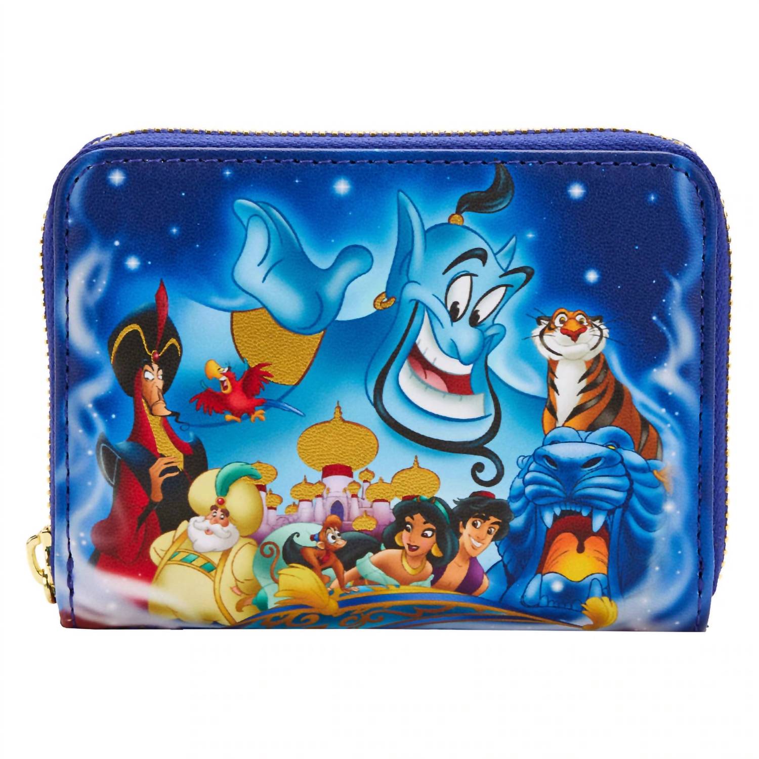 

Женский кошелек Aladdin Zip Around синего цвета Loungefly