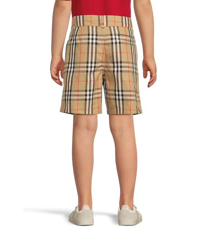 Шорты Oscar Check хлопок Burberry Kids, Sand IP Check — фото 2